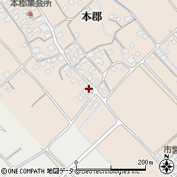 愛媛県伊予市本郡488周辺の地図