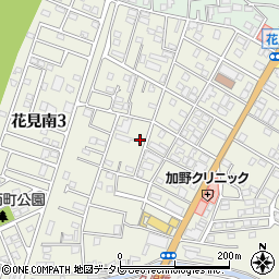 福岡県古賀市花見南2丁目周辺の地図