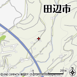 和歌山県田辺市中万呂301周辺の地図