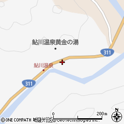 和歌山県田辺市鮎川992周辺の地図