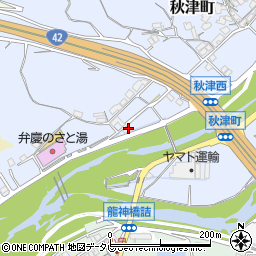 和歌山県田辺市秋津町810-3周辺の地図