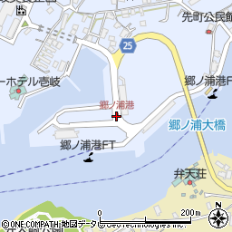 郷ノ浦港周辺の地図