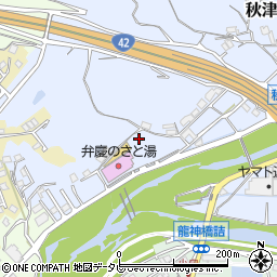 和歌山県田辺市秋津町854周辺の地図