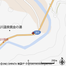 和歌山県田辺市鮎川1001周辺の地図