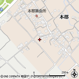 愛媛県伊予市本郡451周辺の地図