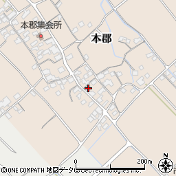 愛媛県伊予市本郡475周辺の地図