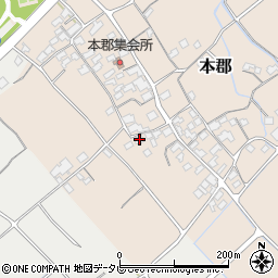 愛媛県伊予市本郡452周辺の地図