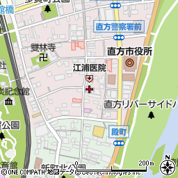 直方谷尾美術館周辺の地図