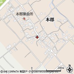 愛媛県伊予市本郡455周辺の地図