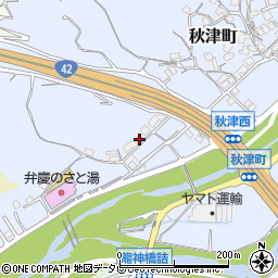 和歌山県田辺市秋津町971-2周辺の地図