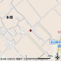 愛媛県伊予市本郡233周辺の地図