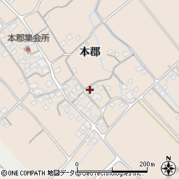 愛媛県伊予市本郡494周辺の地図