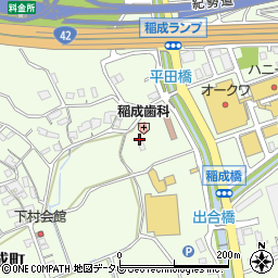 和歌山県田辺市稲成町2858周辺の地図