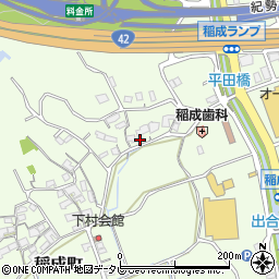 和歌山県田辺市稲成町2869周辺の地図