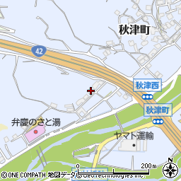 和歌山県田辺市秋津町971-1周辺の地図