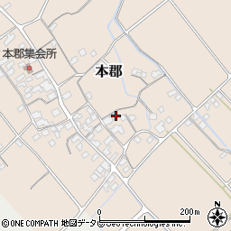 愛媛県伊予市本郡495周辺の地図