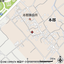 愛媛県伊予市本郡448周辺の地図