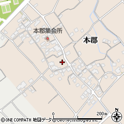 愛媛県伊予市本郡443周辺の地図