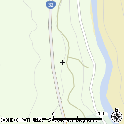 大豊トンネル周辺の地図