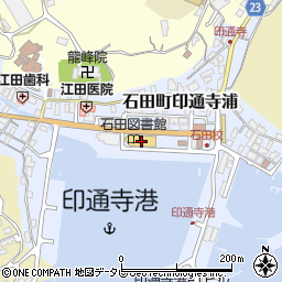 壱岐市立石田図書館周辺の地図