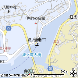三島丸発着所周辺の地図
