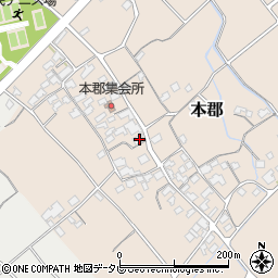 愛媛県伊予市本郡424周辺の地図