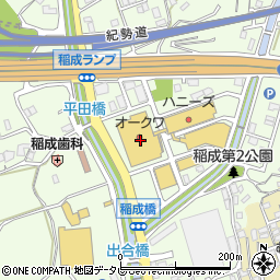和歌山県田辺市稲成町3165周辺の地図
