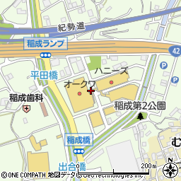 和歌山県田辺市稲成町3170周辺の地図
