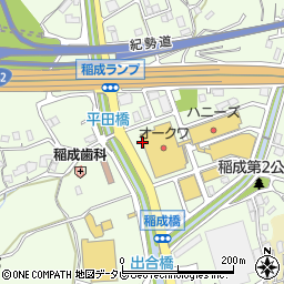 和歌山県田辺市稲成町3160周辺の地図