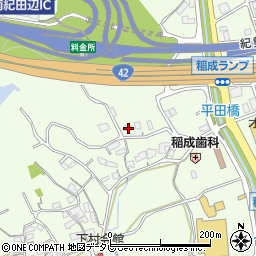 和歌山県田辺市稲成町2892周辺の地図