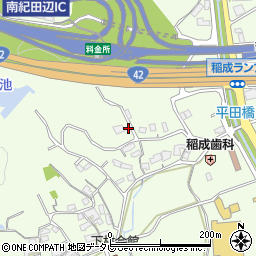 和歌山県田辺市稲成町2905周辺の地図