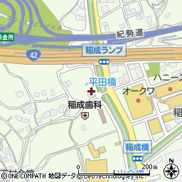 和歌山県田辺市稲成町2842周辺の地図