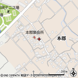 愛媛県伊予市本郡421周辺の地図