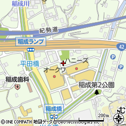 和歌山県田辺市稲成町3216周辺の地図