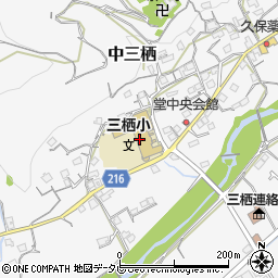田辺市立三栖小学校周辺の地図