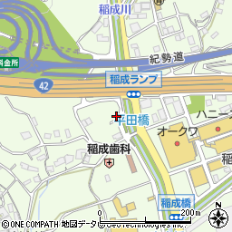 和歌山県田辺市稲成町2835周辺の地図