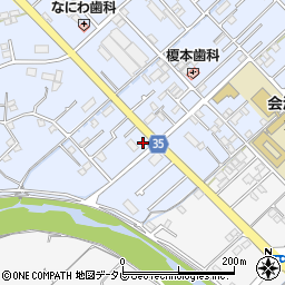 ローソン田辺会津小学校前店周辺の地図