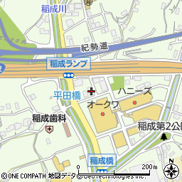 和歌山県田辺市稲成町3143周辺の地図
