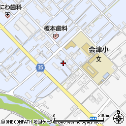 和歌山県田辺市秋津町203-12周辺の地図