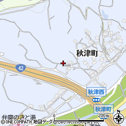 和歌山県田辺市秋津町978周辺の地図