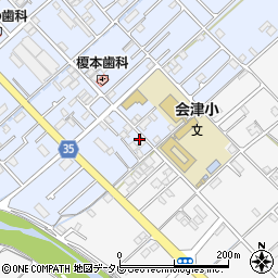 田辺秋津簡易郵便局周辺の地図