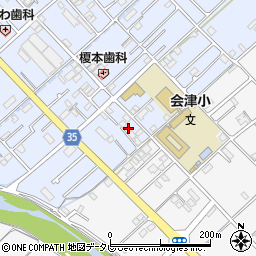 和歌山県田辺市秋津町205周辺の地図