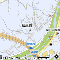 和歌山県田辺市秋津町1045周辺の地図