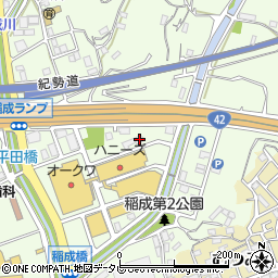 和歌山県田辺市稲成町3206周辺の地図
