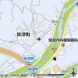 和歌山県田辺市秋津町1133周辺の地図