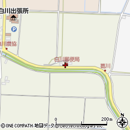 白川郵便局 ＡＴＭ周辺の地図