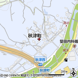 和歌山県田辺市秋津町1045-2周辺の地図