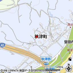 和歌山県田辺市秋津町1034周辺の地図