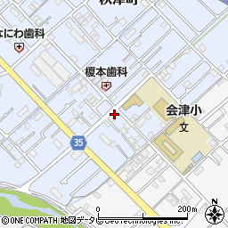 和歌山県田辺市秋津町205-17周辺の地図