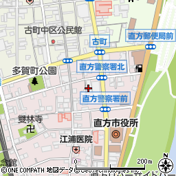 直方市美術館収蔵庫周辺の地図